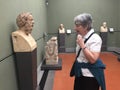 Visitors inside Uffizi Gallery in Florence, Italy one of the best museums in Europe