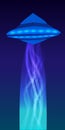 UFO Abduction Beam. Illustration