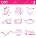 Ufo alien ships icon part three