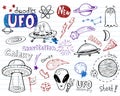 UFO aliens- doodles collection