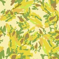 UFO camouflage of various shades of yellow, green and brown colors