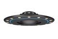 UFO Concept. Alien Spaceship or Flying Saucer . 3d Rendering