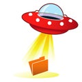 UFO File Upload Icon Royalty Free Stock Photo