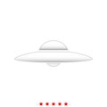 UFO. Flying saucer it is icon .