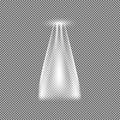 UFO light beam isolated on transparnt background