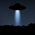 UFO light beam. Royalty Free Stock Photo