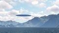 Ufo over nature