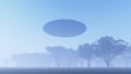 Ufo over nature