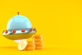 UFO with stack of coins