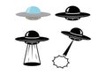 UFO Vector Illustration Set