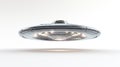 UFO on a white background. Realistic Unidentified flying object