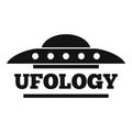 Ufology science logo, simple style