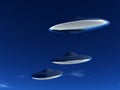 UFOs In Flight Royalty Free Stock Photo