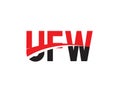 UFW Letter Initial Logo Design Vector Illustration