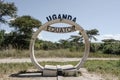 Uganda Equator sign Royalty Free Stock Photo