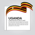 Uganda flag background