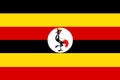 Uganda flag vector. Illustration Uganda flag