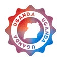 Uganda low poly logo.