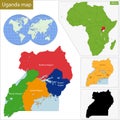 Uganda map