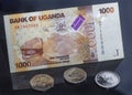 Uganda money, coins and bills