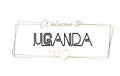 Uganda Welcome to text Neon lettering typography. Word for logotype, badge, icon, postcard, logo, banner Vector Illustration