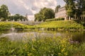 Uglich Kremlin. view of the historic building of the city Council and The Church of the Kazan icon of the mother of God from the Royalty Free Stock Photo