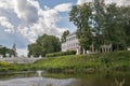 Uglich Kremlin. view of the historic building of the city Council and The Church of the Kazan icon of the mother of God from the Royalty Free Stock Photo