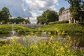 Uglich Kremlin. view of the historic building of the city Council and The Church of the Kazan icon of the mother of God from the Royalty Free Stock Photo