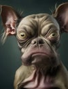 ugliest dog ever illustration Royalty Free Stock Photo