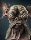 ugliest dog ever illustration Royalty Free Stock Photo
