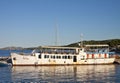 Uglijan island, Croatia - abandoned rusty cruising ship at pier
