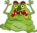Ugly monster cartoon Royalty Free Stock Photo