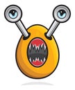 Ugly monster mascot Royalty Free Stock Photo