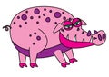 Ugly pig monster Royalty Free Stock Photo