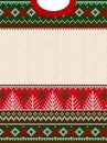 Ugly sweater Merry Christmas Happy New Year greeting card frame