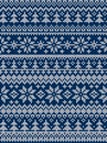 Ugly sweater Merry Christmas Happy New Year Vector illustration knitted background seamless pattern folk style scandinavian Royalty Free Stock Photo