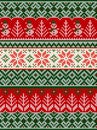 Ugly sweater Merry Christmas party ornament background seamless pattern