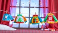 Ugly sweaters christmas party background Royalty Free Stock Photo