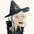 Ugly witch Royalty Free Stock Photo