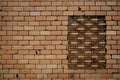 Ugly yellow brick wall pattern Royalty Free Stock Photo
