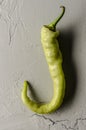 Ugly yellow chili pepper. Ugly food concept