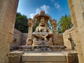 Ugra Narasimha Statue, Hampi, Karnataka Royalty Free Stock Photo