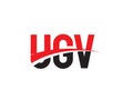 UGV Letter Initial Logo Design Vector Illustration Royalty Free Stock Photo