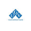 UGV letter logo design on WHITE background. UGV creative initials letter logo concept. UGV letter design Royalty Free Stock Photo