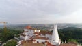 Picturesque landscape with Sintra National Palace at sunny spring day