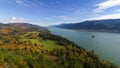 UHD 4k Time Lapse Movie of Moving Clouds and Blue Sky over Columbia River Gorge from Cape Horn View Point in WA State