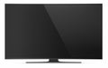 UHD Smart Tv with Curved Screen on White Royalty Free Stock Photo