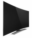 UHD Smart Tv with Curved screen Royalty Free Stock Photo