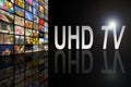 UHD TV Concept Royalty Free Stock Photo