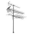 UHF VHF Television Antenna Isolated Royalty Free Stock Photo